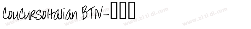 Coucursoltalian BTN字体转换